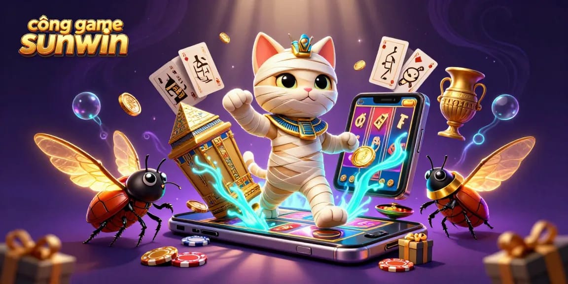 Watch the cổng game sunwin come alive with thrilling casino elements and enchanting characters in a dynamic 3D scene.