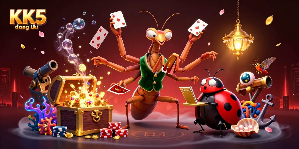 Engage in thrilling gameplay with KK5 đăng ký featuring giant mantis card sharp, bringing excitement to casino action.