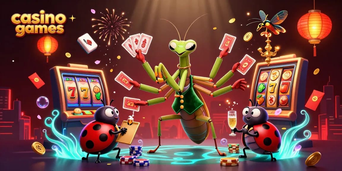 Experience thrilling casino games with animated characters and vibrant gameplay elements.