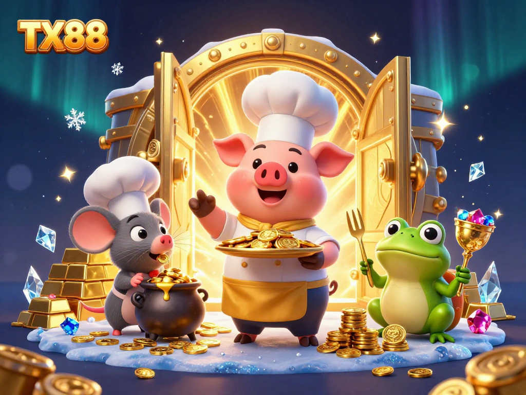 TX88 offers immersive gambling experiences with dynamic characters and dazzling gold treasures.