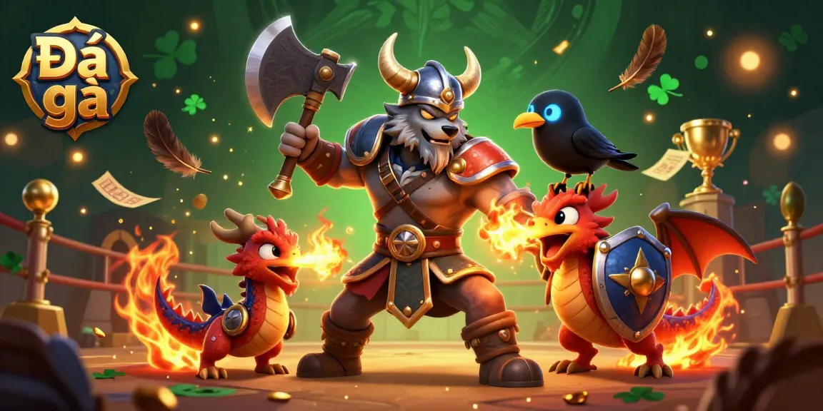 Experience intense Đá gà action in a vibrant cockfighting arena featuring dynamic characters and effects.