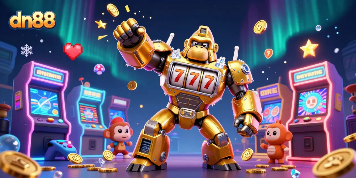 Spin to win with dn88! Experience an exciting 3D gaming world bursting with vibrant casino elements.