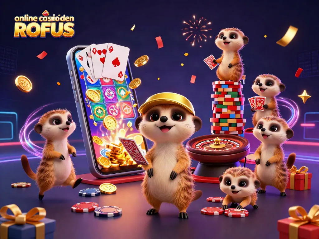 Experience the thrill of online casino uden ROFUS with interactive meerkats in action.