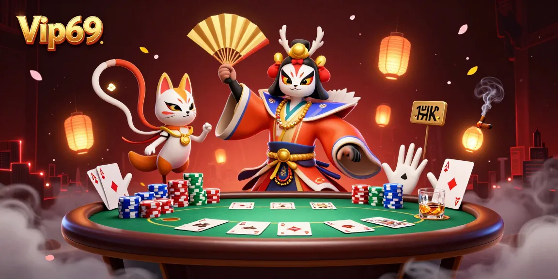 Vip69 brings excitement to players with a vibrant poker scene featuring dynamic animations and engaging characters.