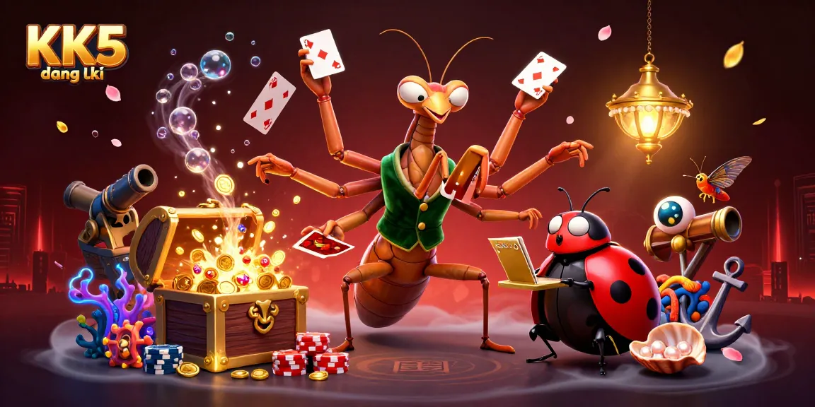 Engage in thrilling gameplay with KK5 đăng ký featuring giant mantis card sharp, bringing excitement to casino action.