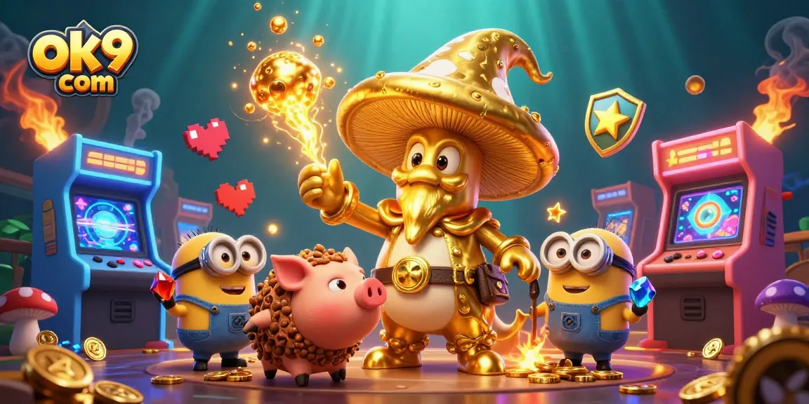Win big with ok9 com's immersive gaming experience featuring magical characters and vibrant casino elements.